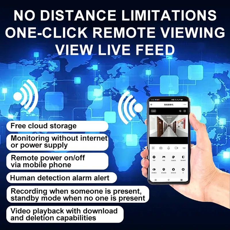 Smart Wireless Video Doorbell Two-way Intercom PIR Motion Detection Infrared Night Vision Peephole Door Camera Wifi Doorbell