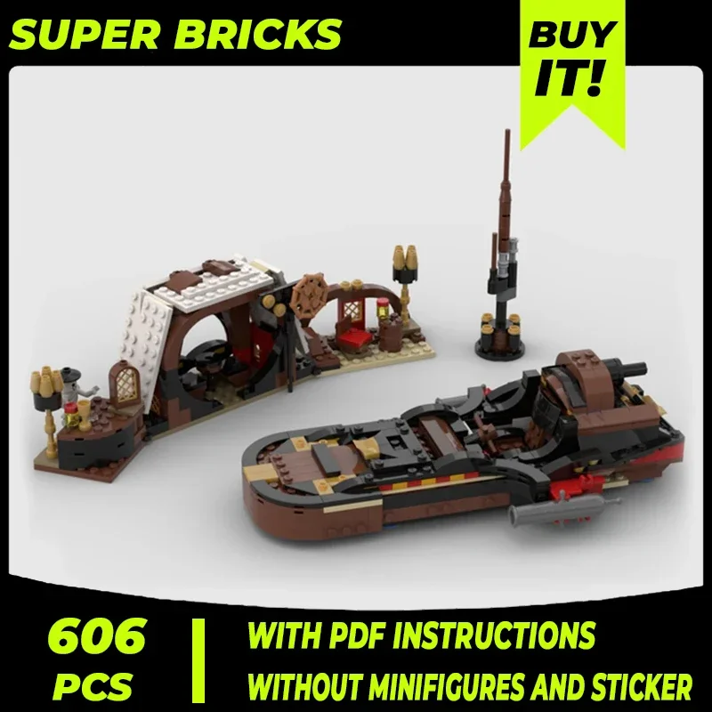 Boat Series Model Moc Building Bricks Pirate Land Speeder Technology Modular Blocks Gifts Christmas Toys DIY Sets Assembly