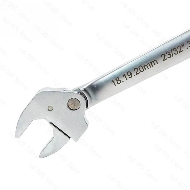 Quick Release Selflocking Wrench Metric and Imperial Sizes Available Selfadjustable Ratchet Durable Openend Wrench