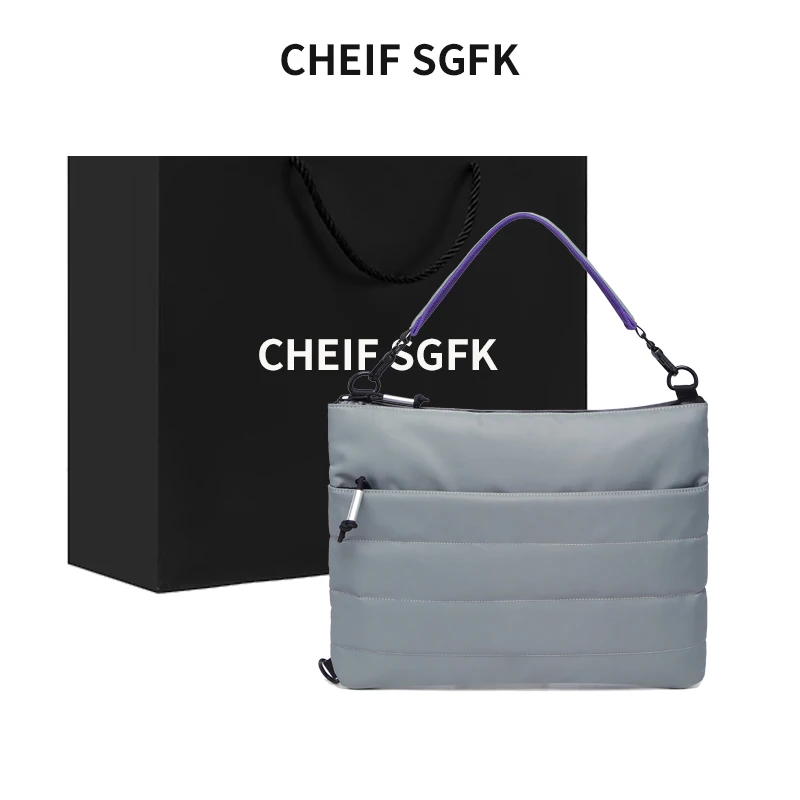 

2025 New 4 Inch Laptop Bag Men's Casual Crossbody Handbag oproof Durable Polyester Fiber Single Strap ex Cuter Case