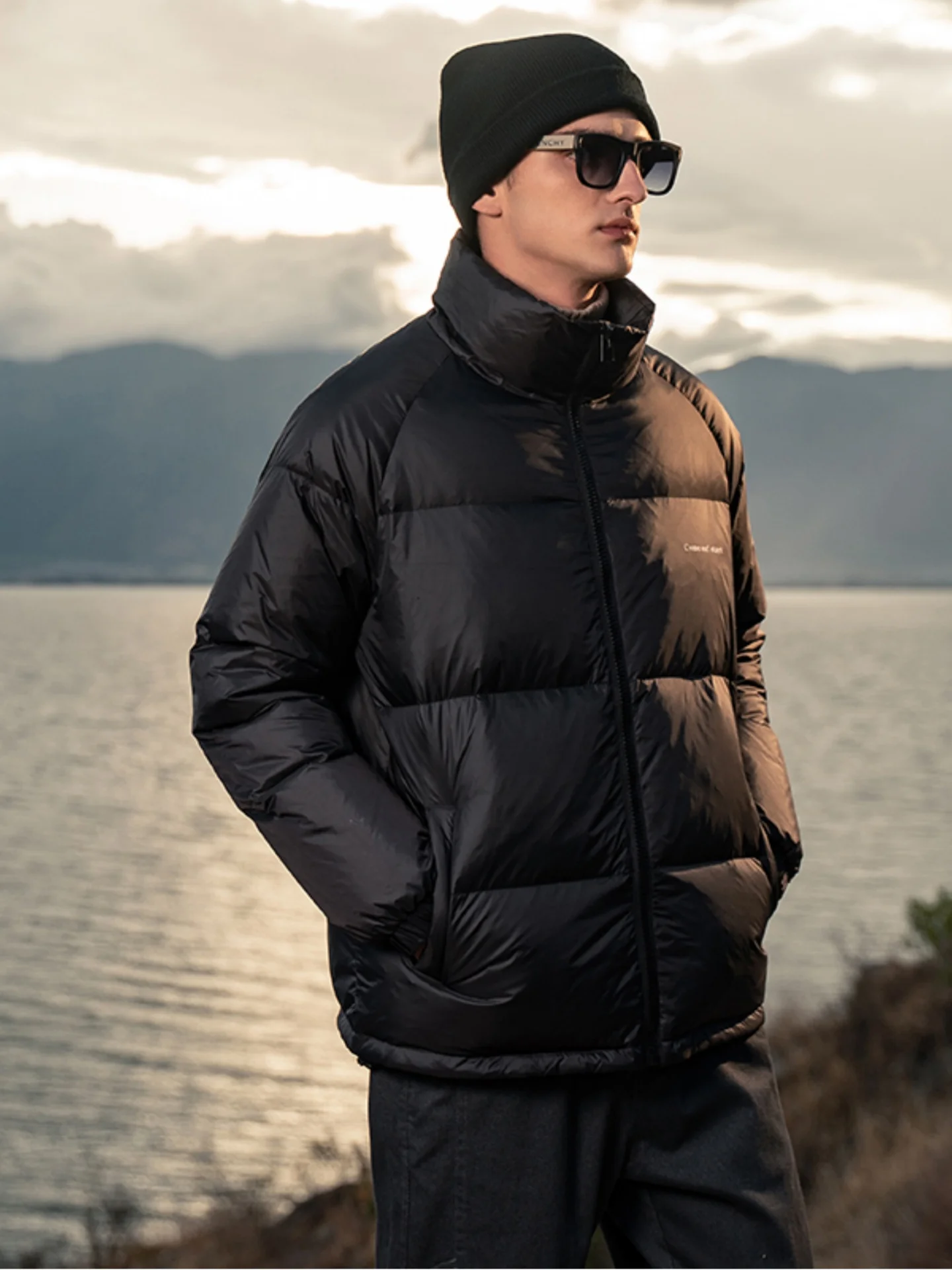 

Высококачественная мужская зимняя куртка Bla Gold Down Jaet для экстремальных холодов, очень теплая, с мягким покрытием, без капюшона, с воротником-стойкой, цветная