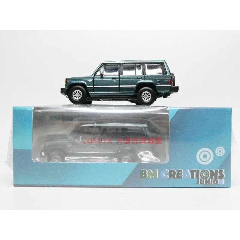 BM Diecast 1:64 Pajero MK1 Off-road Vehicle Alloy Car Model Green Adult Classic Collection Display Ornament Boy Toy