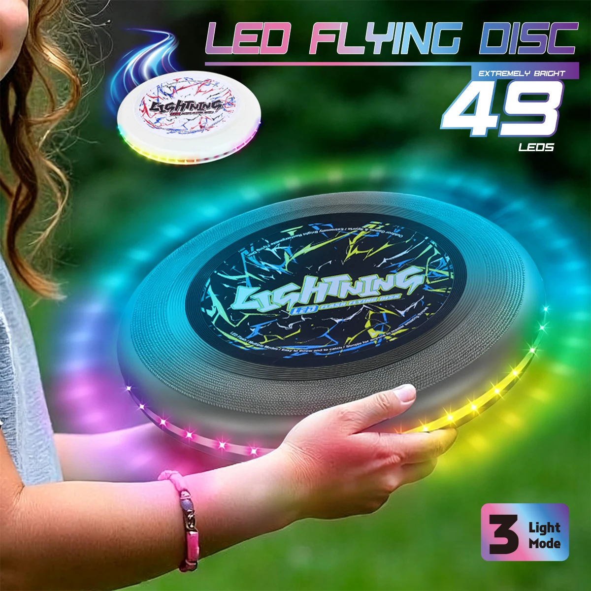 ألعاب فريسبي ملونة بإضاءة LED، - مراجعة Frisbee Freestyle Disc وسعره