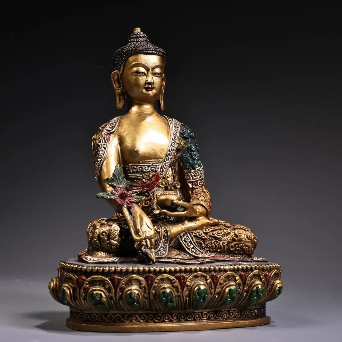 Tibetan Medicine Buddha Statue Sculpture Figurine Home Decoration Accessories