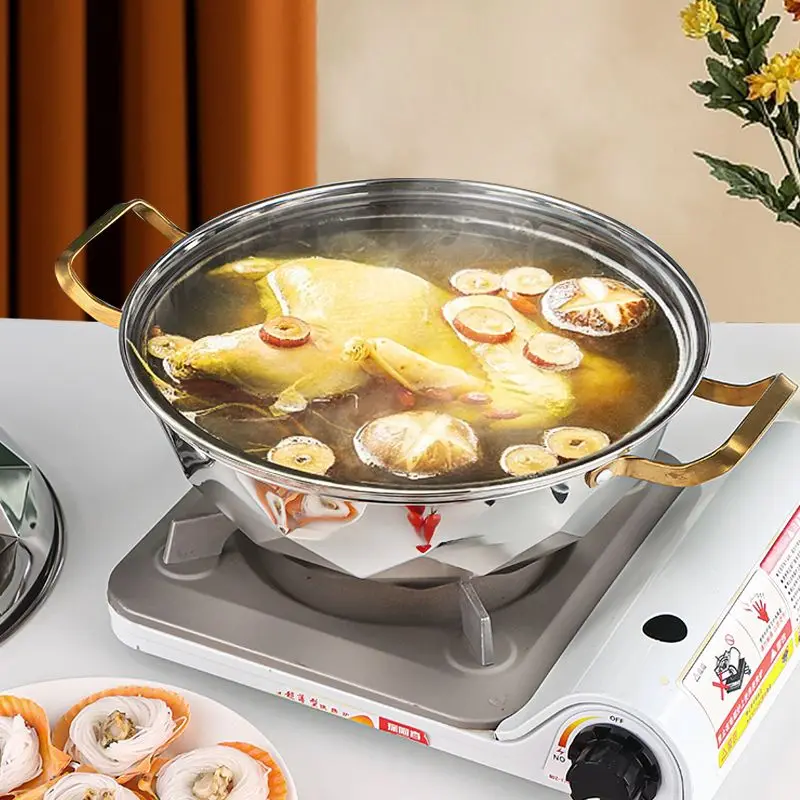 وعاء بخار، وعاء بخار متعدد الأغراض من الفولاذ المقاوم للصدأ مع لوحة تبخير بطبقة مزدوجة لأدوات المطبخ للطباخ التعريفي