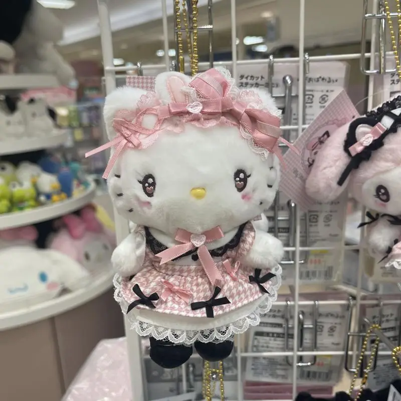 Licensed Sanrio Lolita Plush Keychain Cinnamoroll My Melody Kuromi Hello Kitty Lace Dress Stuffed Doll Pendant Birthday Gift - view 2