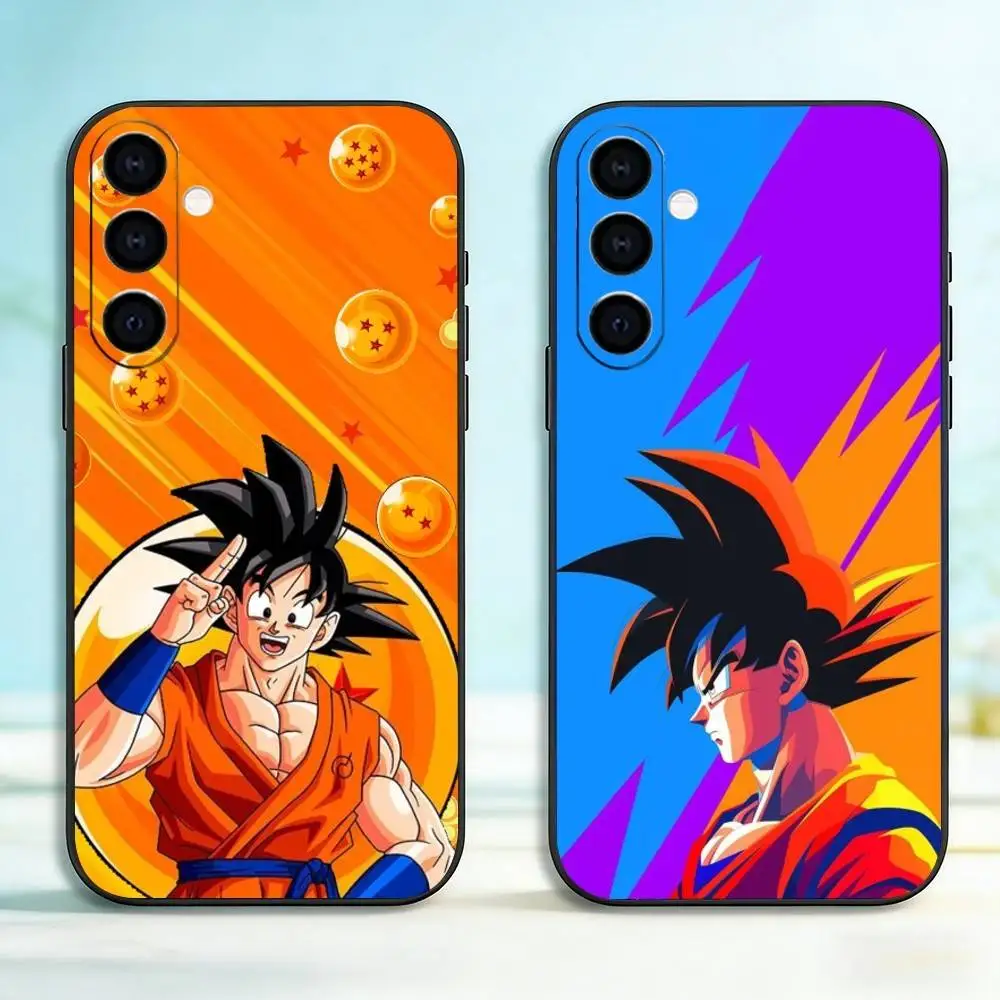 Dragon Ball Son Goku Phone Case For Samsung Galaxy A73,A72,A71,A70,A53,A52,A51,Soft Silicone Black Cover