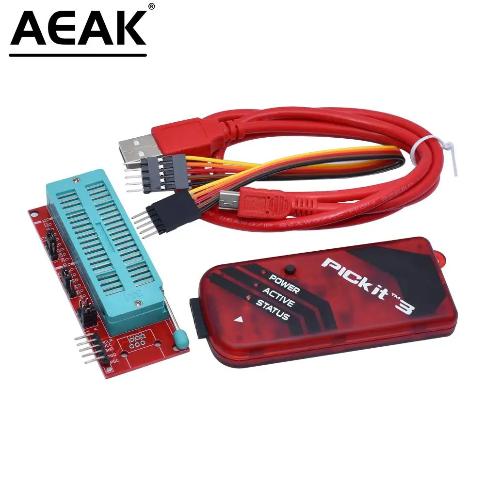 AEAK PICKIT3 Programmer PIC ICD2 PICKit 2 PICKIT 3 Programming Adapter Universal Programmer Seat