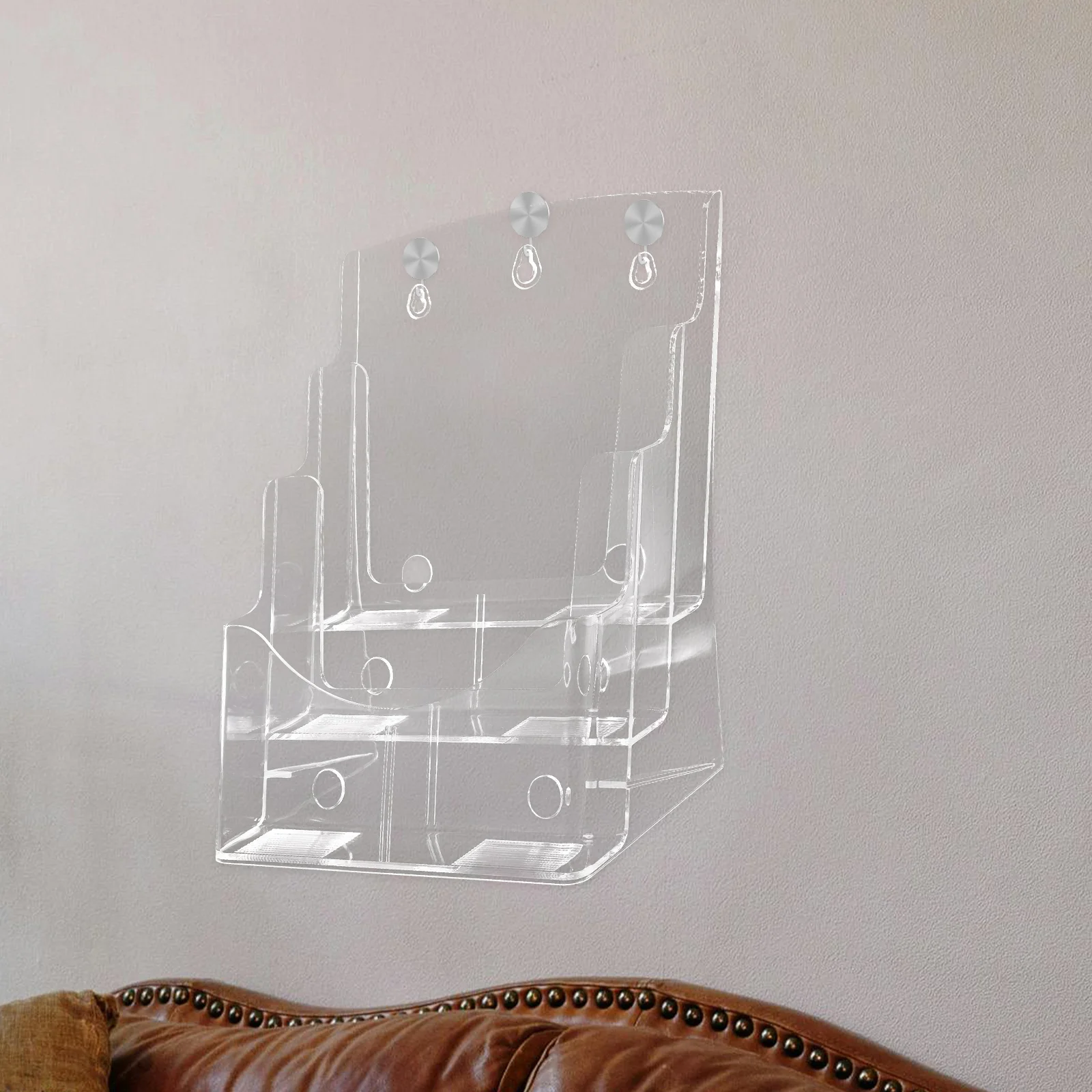 

Data Display Stand Card Magazine Brochure Holders Clear Paper Transparent Brochures