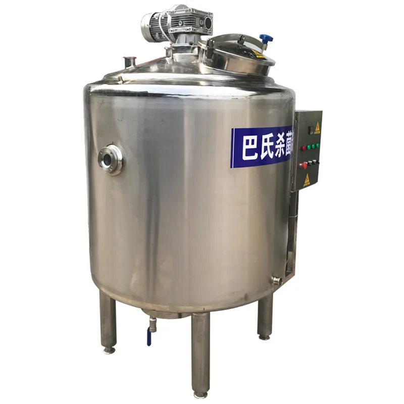 500L Flash Pasteurizer Pineapple Juice Pasteurization Machine Milk Pasteurizer Ice Cream Sterilization Machine With Cooling 