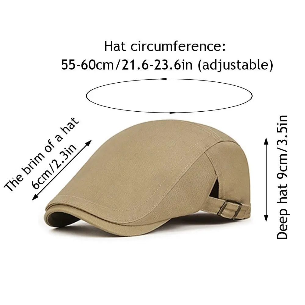 الرجال النساء الرجعية موزع الصحف قبعات النمط البريطاني الرسام قبعة ربيع الخريف قابل للتعديل موزع الصحف قبعة بلون الرجعية بسيطة قبعة مسطحة