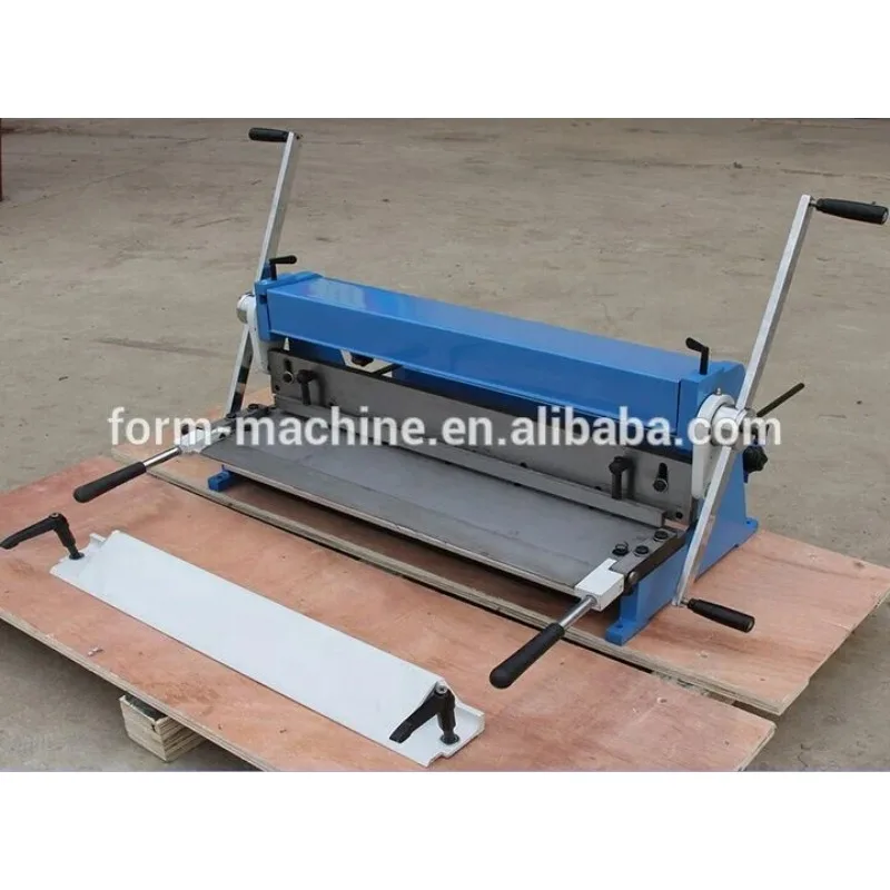 Manual Hand Operated Sheet Metal Shear Brake Roll 3 In 1 Shearing Bending Rolling Machine Combination Machine For Sale
