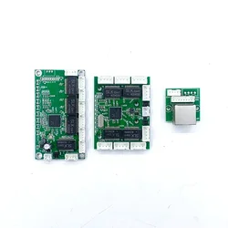 Circuit imprimé de commutateur Ethernet pour module, carte PCBA, carte mère OEM, commutateur Ethernet 5, RJ45, 100Mbps, 100Mbps