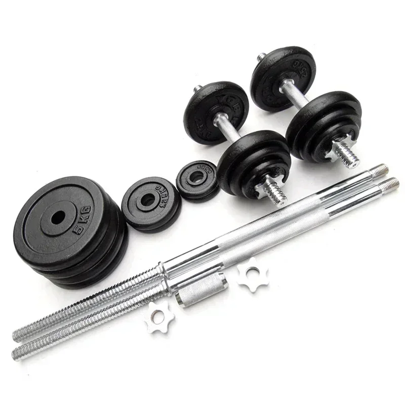 Hot Fitness Equipment 10-50kg Boxed Barbell Dumbbell Set Strength Training Free Weight Fitness Adjustable Dumbbell Set