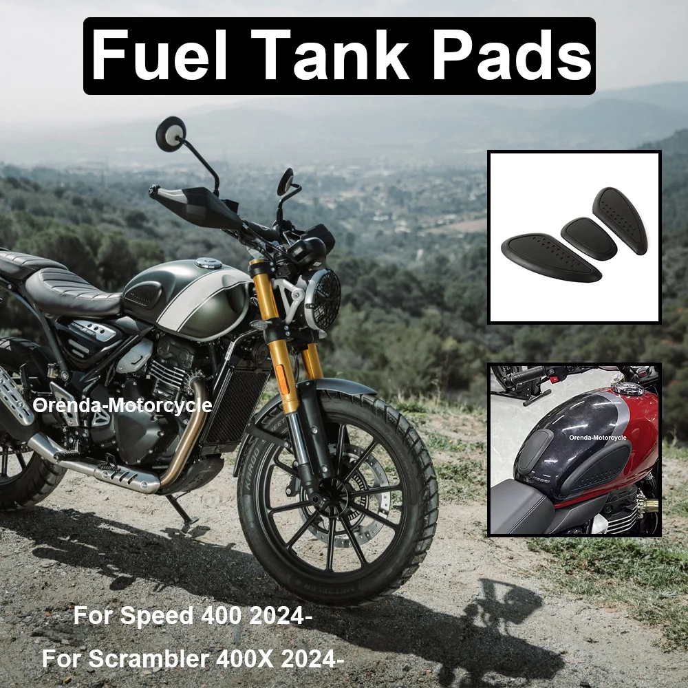 スクランブラー400x-スピード400-2024-2025-speed400-オートバイ用-ゴム製-燃料タンクパッド-傷防止-タンクパッド-プロテクター-ガード-アクセサリー