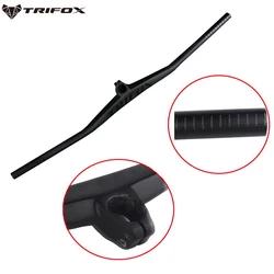 TRIFOX Carbon MTB  Handlebars Bicycle Manillar Riser -2 Degree One-shaped Integrated With Stem Black UD Matte Carbon Bike Handle