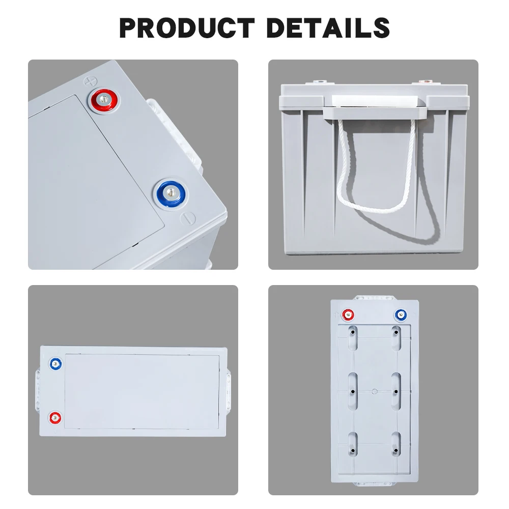 Lead-acid Gel Sealed Battery 12V 100AH 250AH Solar Off Grid  Caravan Camper RV Farmhouse Deep Cycle Free Maintenance