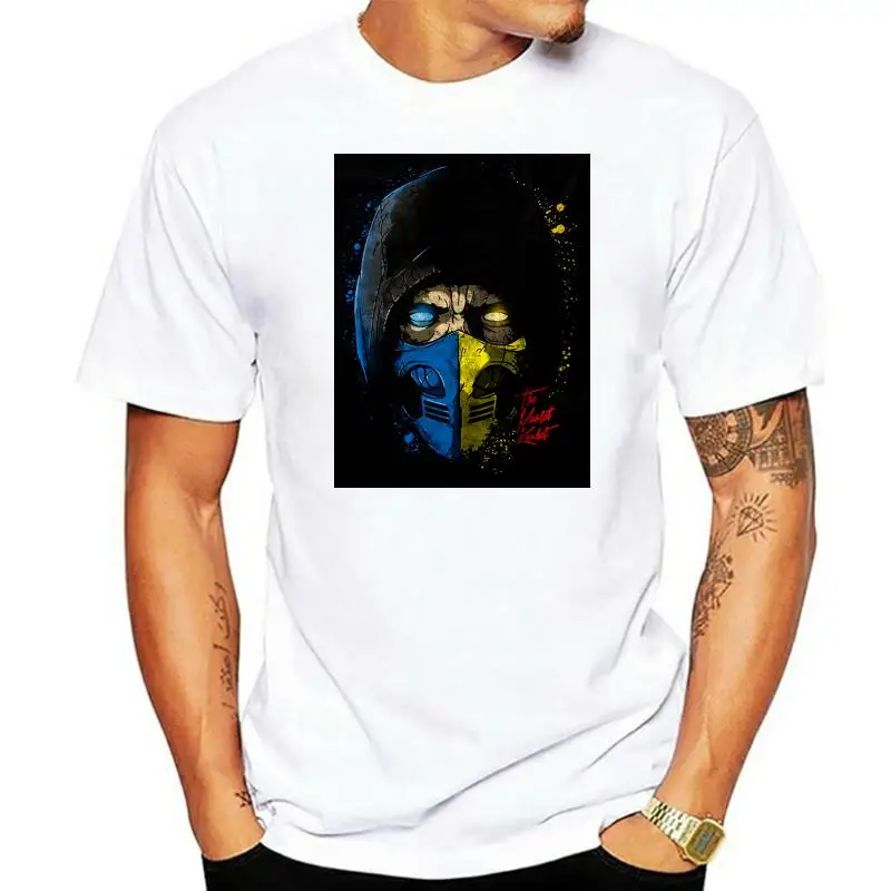 

Mortal Kombat T-Shirt Subzero Scorpion Half Face Spoof Gift Adult & Kids Tee Top Full-Figured Tee Shirt