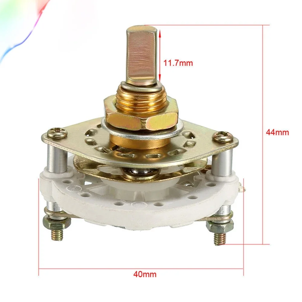 KCZ 2Pole 4 Position 1 Deck Band Channel Rotary Switch Selector with Knob