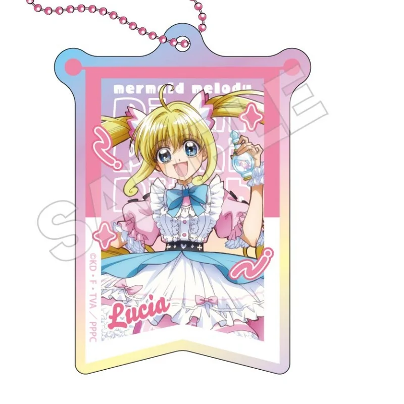 Anime Mermaid Melody Pichi Pichi Pitch Alice Ver Lucia Nanami Hanon Hosho Rina Toin Acrylic Pendant Keychains Bag Charm