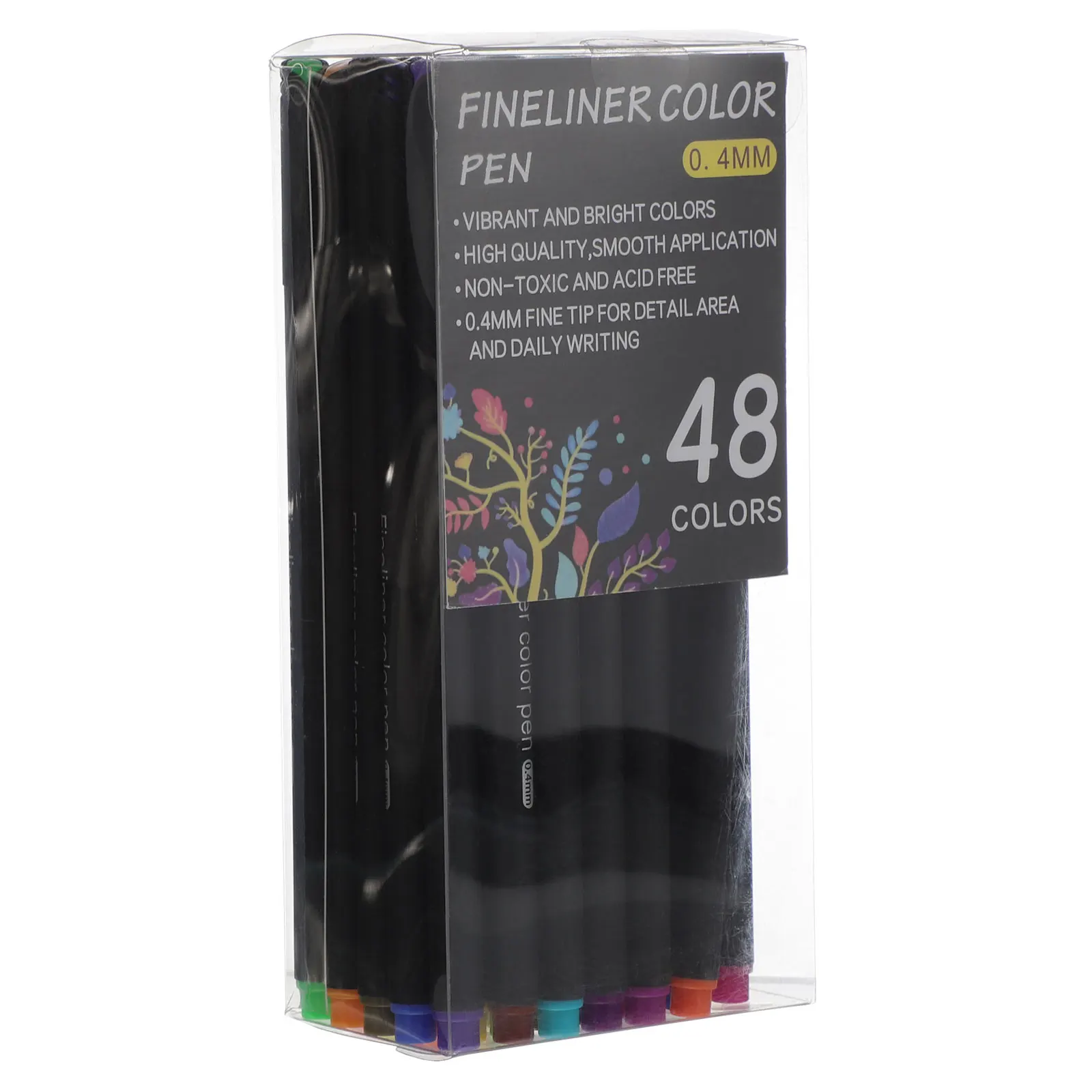

48 Pcs Colorful Fine Liner Pens Watercolor Markers Drawing Tools Neutral Ink Art Supplies Hook Line Pen Marker Pen