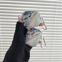 Wireless Bluetooth case for AirPods1/2 AirPods3 AirPods pro and pro2 tpu marble panting earphone cover