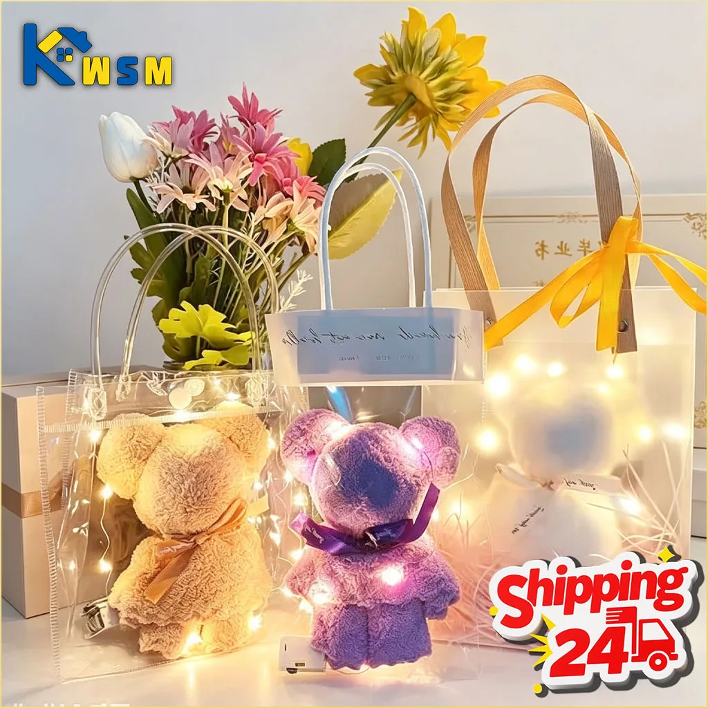 1-20PCS Coral Fleece Creative Towel Bear Plush Gift Set for Wedding Birthday Party Festival Business Graduation Souvenir Favor