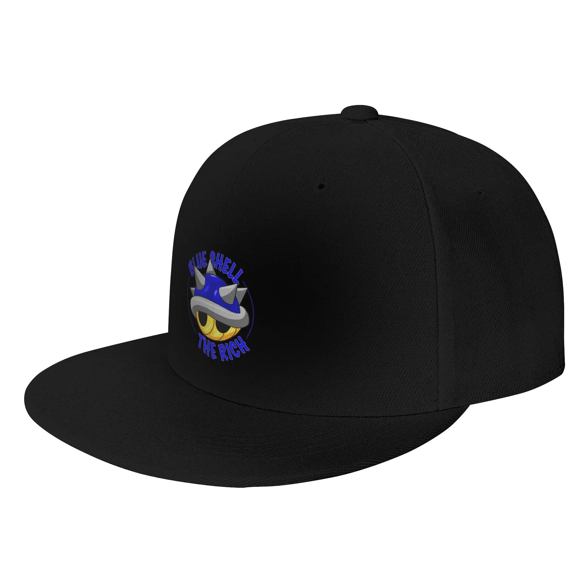 Fashion Blue Shell the rich Flat Brim Sun Hat  Baseball Cap Men's Cap