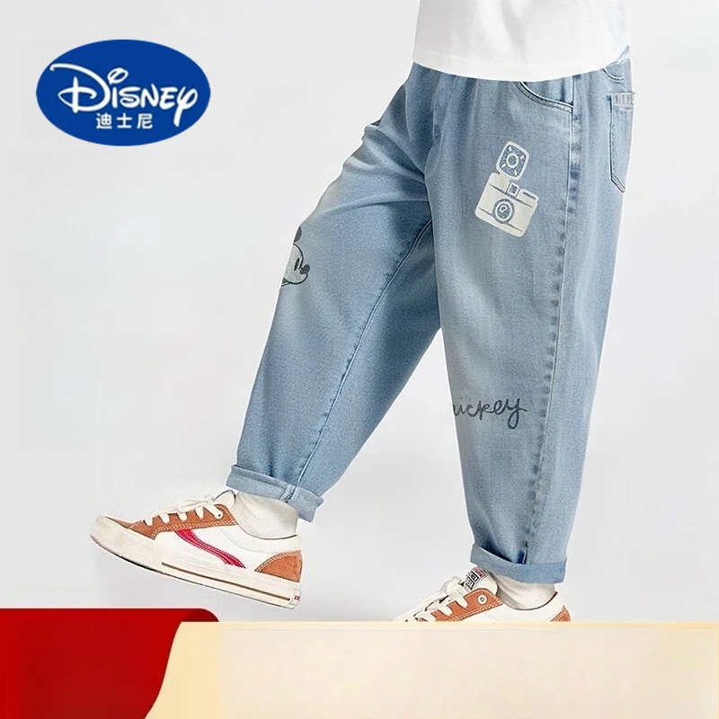 

Disney 2025 Kids Jeans, Boy's Baggy Carrot Pants, Retro Loose Fit Trousers