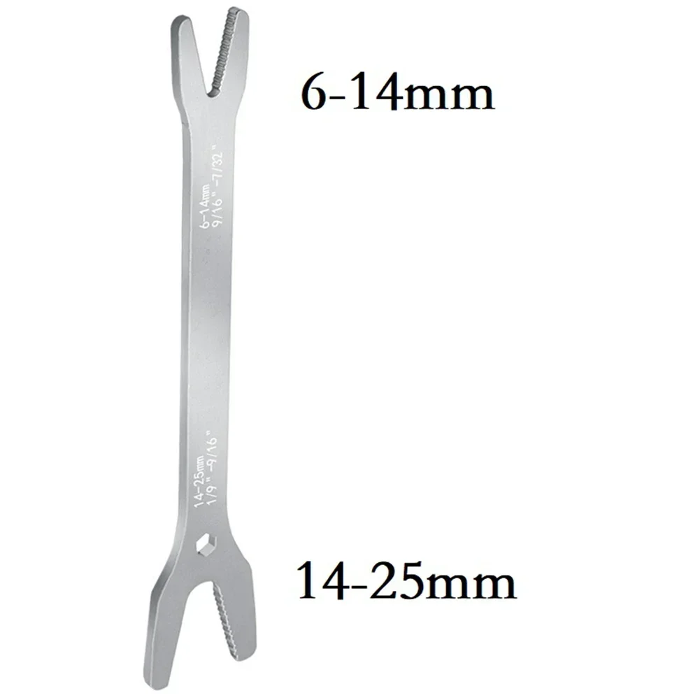 

For DIY Enthusiasts Double-Head Wrench Adjustable Wrench Secure Grip Versatile Usage 14 To 25mm 6 To 14mm Compact Size