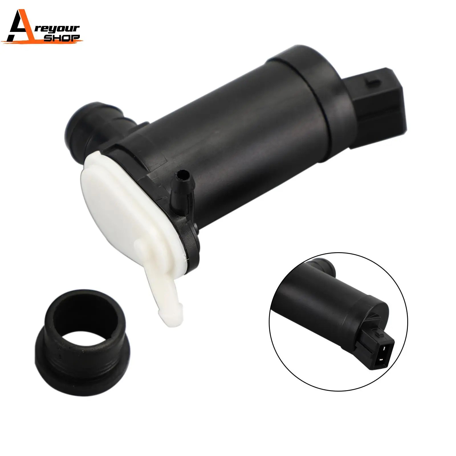 Areyourshop Front & Rear Windscreen Washer Motor Pump for Land Rover LR3 RR Sport DMC500010 Car Auto Parts