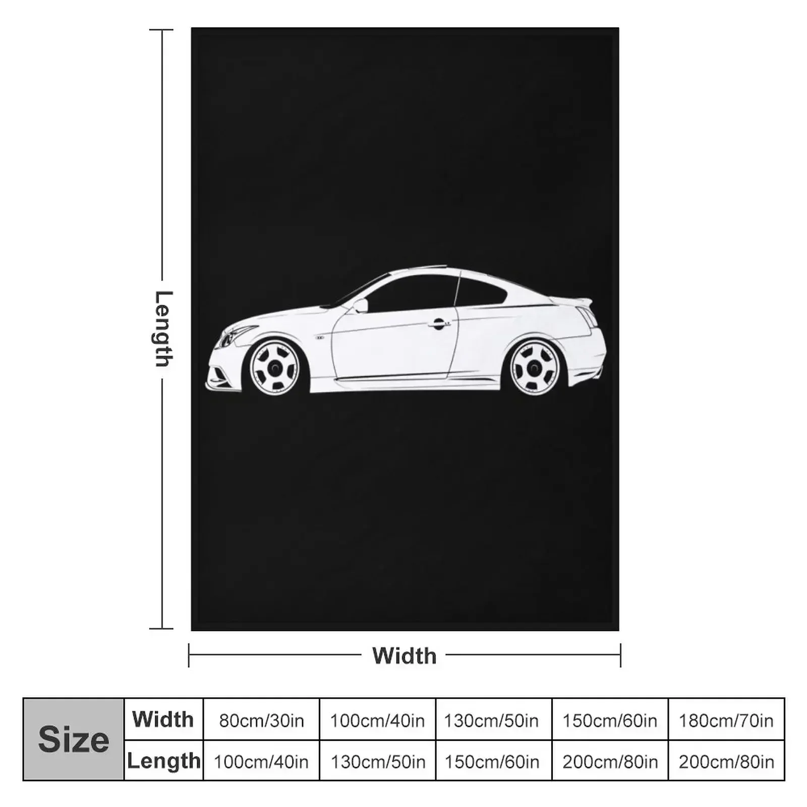 Infiniti G37 Throw Blanket Moving Soft Big decorative halloween Thermal Sleeping Bag Blankets