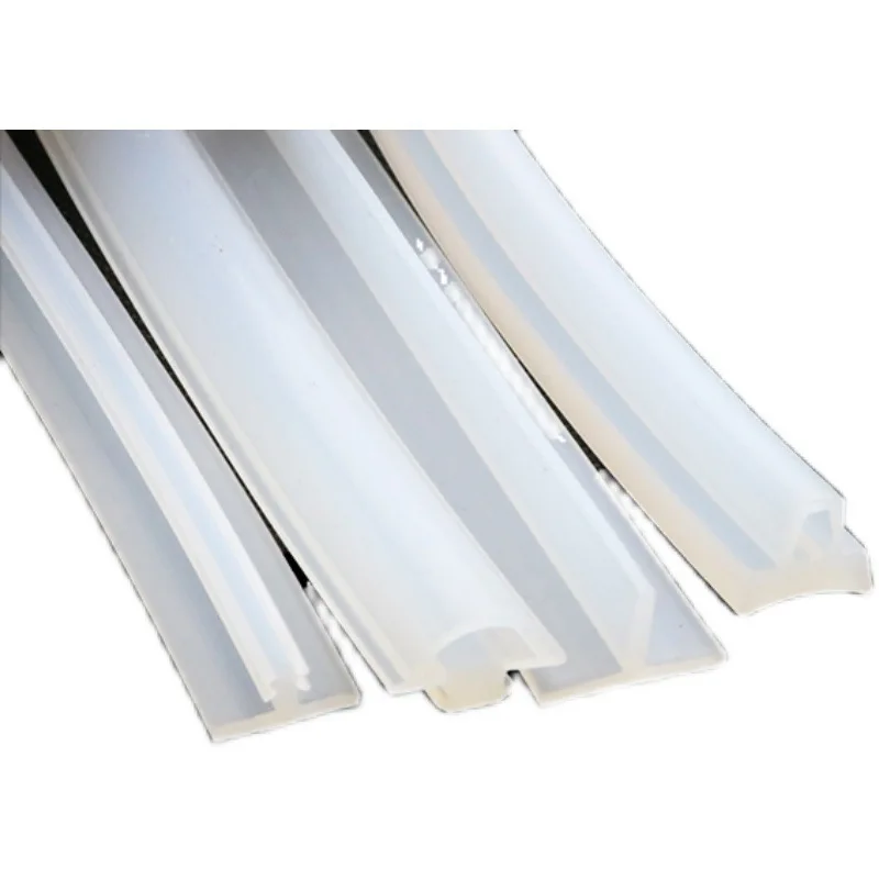1/2/3/4/5 Meter T-Type Silicone Sealing Strip High Temperature Resistant Aging Resistance Seal T Shape Slit Decorative Strips