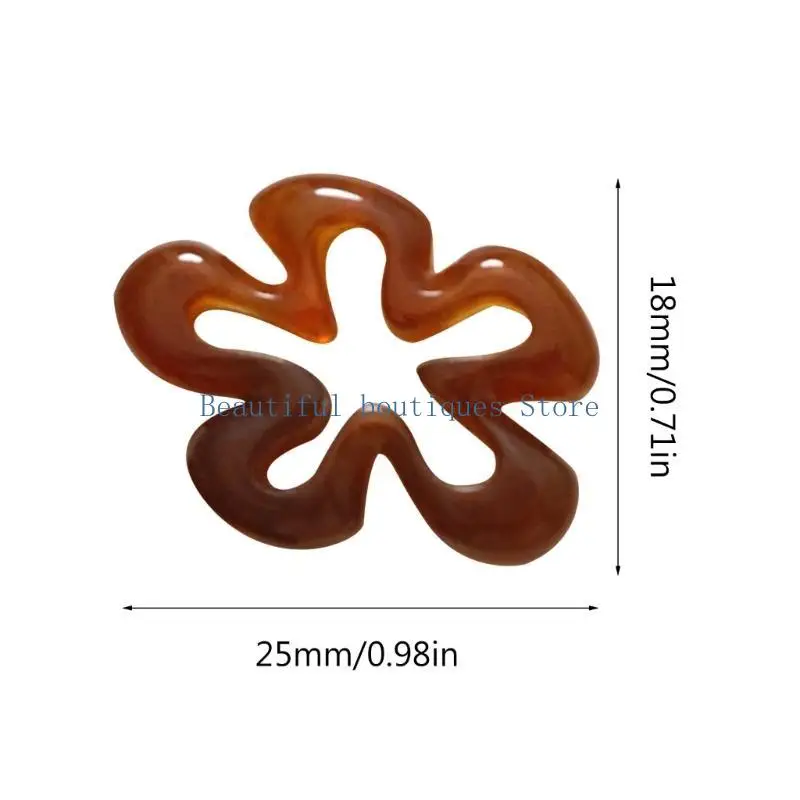 U4LF Hollow Flower Pendants Making Accessories DIY Supplies Supplies Supplies