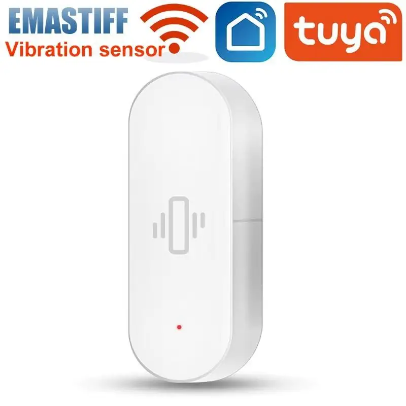 

Умный дом Tuya Wi-Fi датчик вибрации приложение уведомление оповещения в реальном времени совместимы с Alexa/Google Home Record Security
