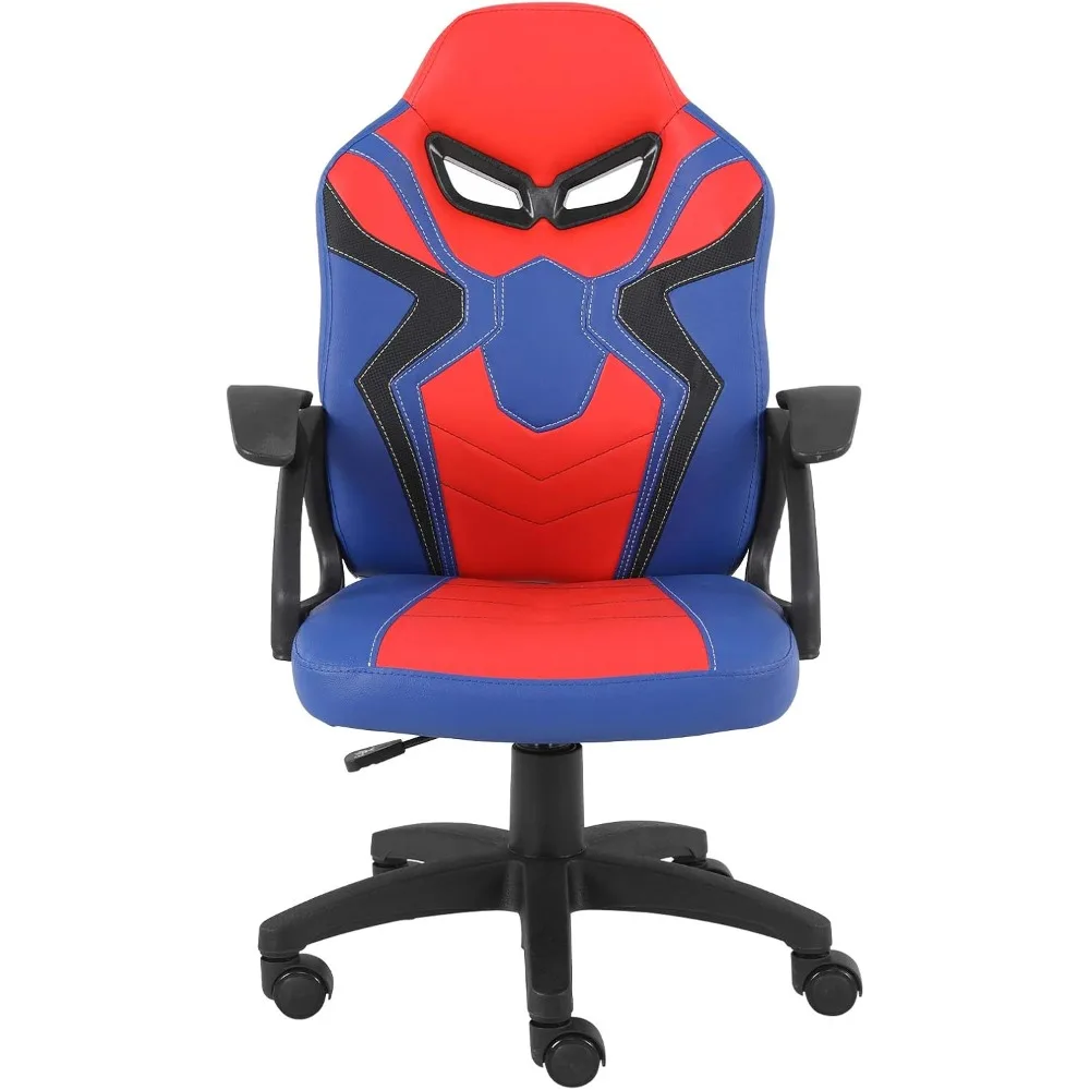 Ergonomic High Back Swivel Racing Chair for Teenagers, Adjustable Height Gaming Seat for Juniors and Students
