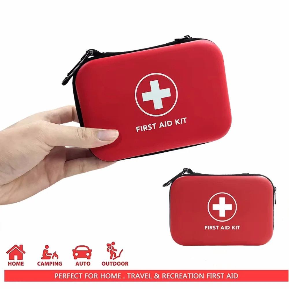 Empty Medical First Aid Storage Bag Sanke Small PU EVA Bag Case for Household Outdoor Travel Camping Equipment Medicine Survival