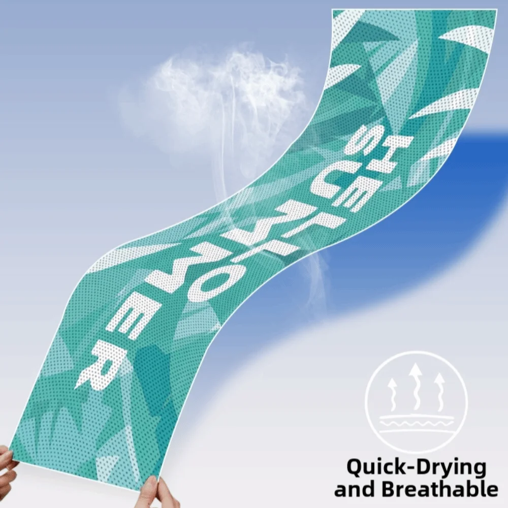 New Soft Quick Drying Towel Breathable Portable Cold-feeling Towel Sweat-absorbent Microfiber Towel for Sports Fitness Yoga