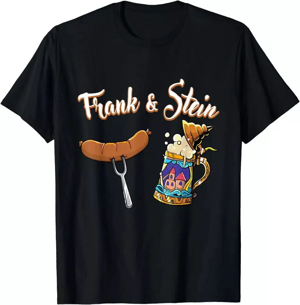 Funny Oktoberfest Frank & Stein Funny Bratwurst Beer German Food T-Shirt