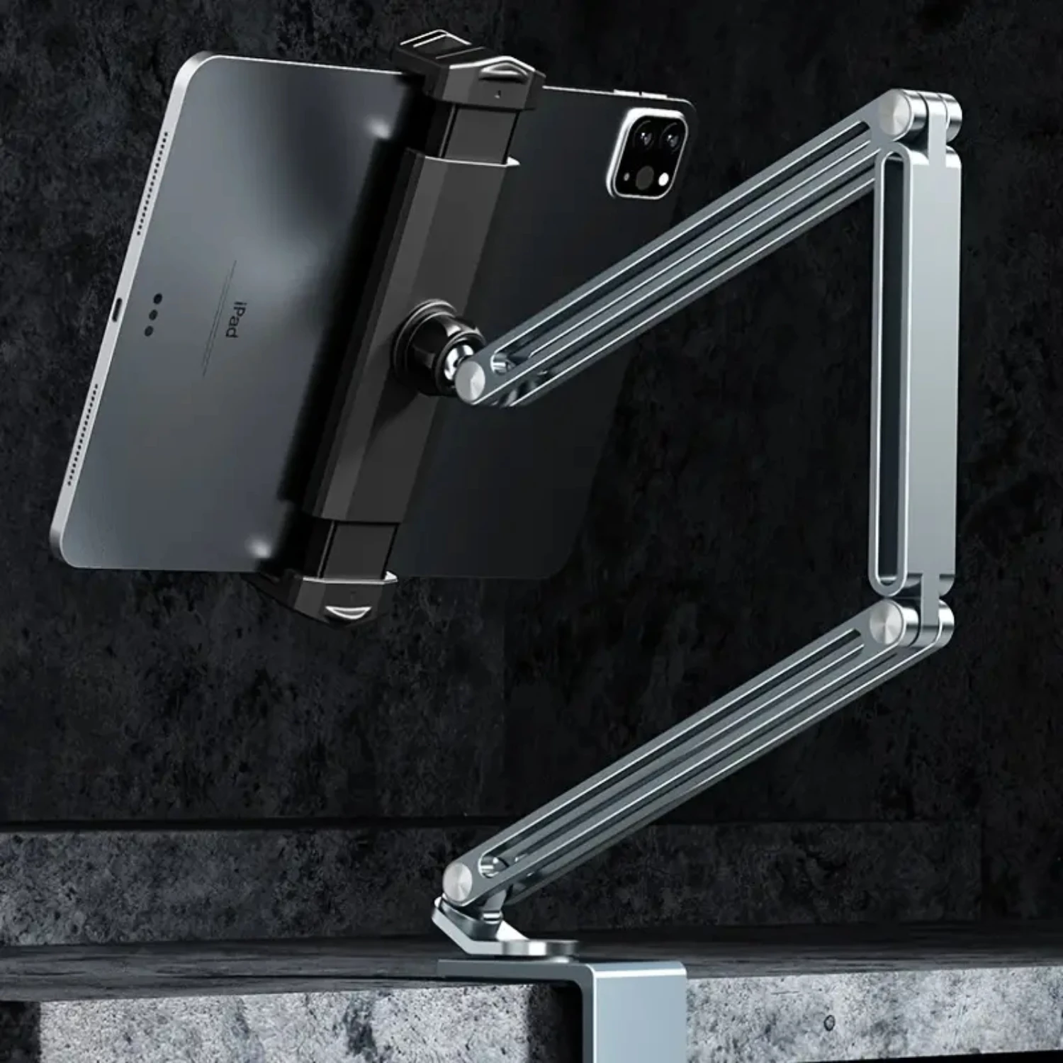 휴대 전화 브래킷 조정 가능한 휴대 전화 플랫 브래킷 알루미늄 합금 전화 홀더