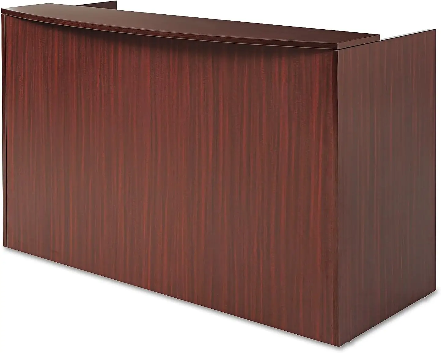Aleva327236My Valencia Series 71 In. X 35.5 In. X 29.5 In. - 42.5 In. Reception Desk With Counter - Mahogany