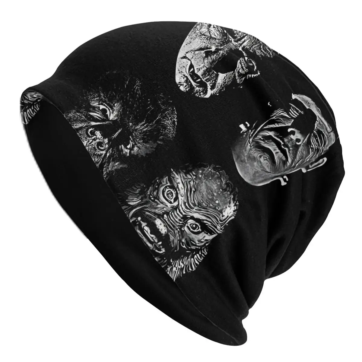 

Universal Monster Mash Bonnet Homme Fashion Thin Skullies Beanies Zombie Caps For Men Women Creative Hats