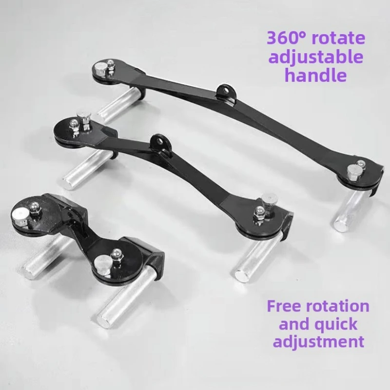 High Position Pull-down Handle Pull Back Handle Open Back Portable Fitness Equipment Accessory Handle Three Piece Set Adjustable