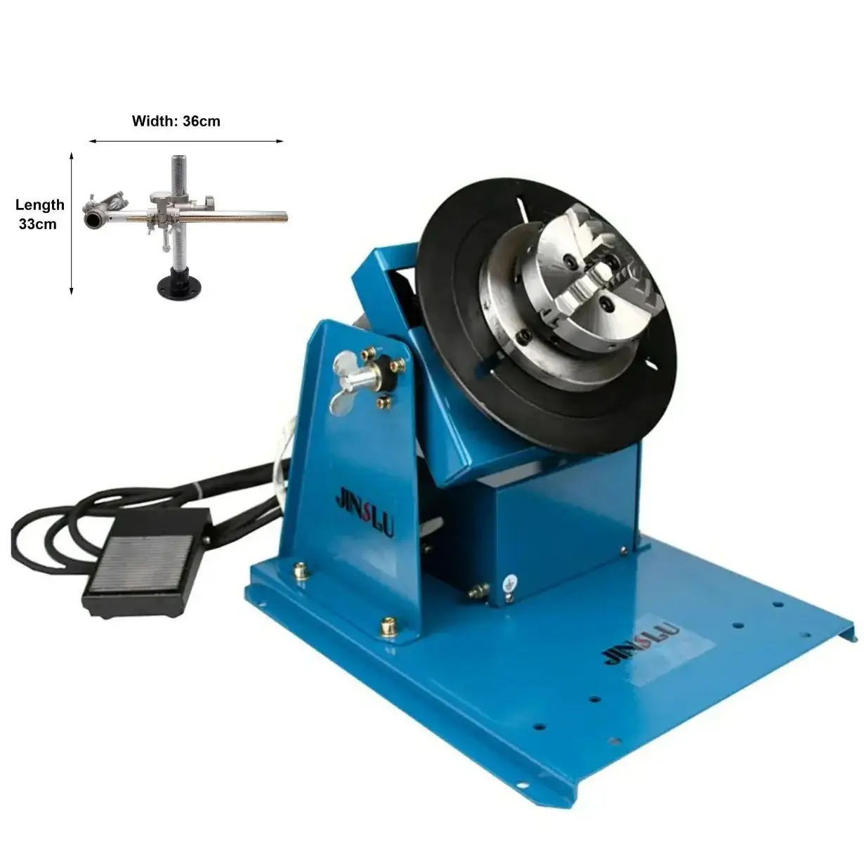 

Welding Positioner BY-10 220V Welding Turntable Rotary Welding Table Positioning Equipment with K01-65 Chuck and Torch Holder