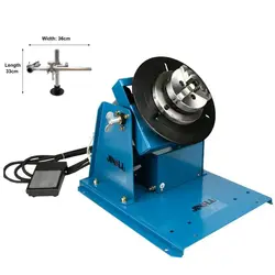 Welding Positioner BY-10 220V Welding Turntable Rotary Welding Table Positioning Equipment with K01-65 Chuck and Torch Holder