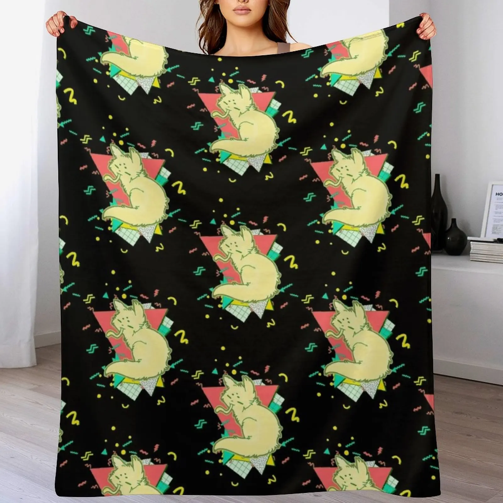 

Saint - Rain World 90S Graphic Design Throw Blanket Color Fast Cozy Throw Blanket
