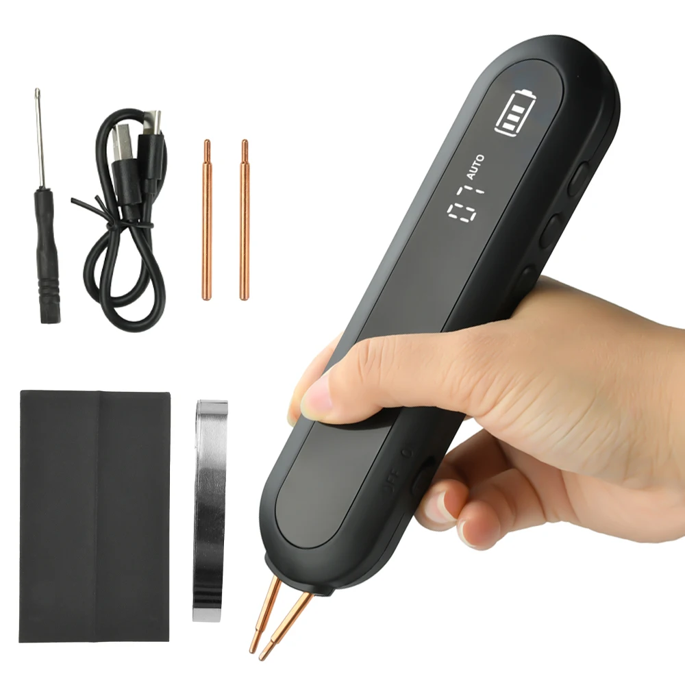 Handheld Mini Spot Welder Wireless Rechargeable Spot Welding Pen for Model Aircraft DIY 18650 Lithium Battery Spot Welding Tool