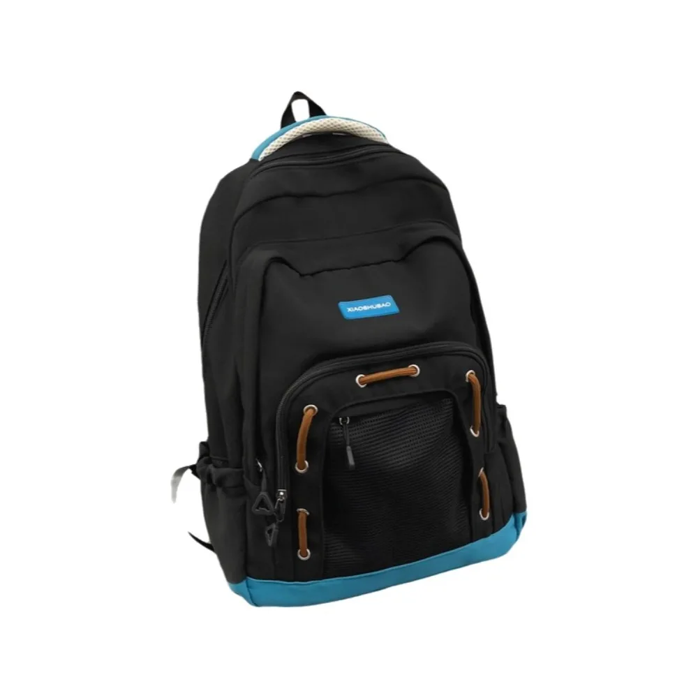 

Schoolbag Large Capacity Casual Backpack Adjustable Straps Multiple Pockets School Bag Nylon Travel Bag School