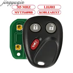 Jingyuqin Remote Car Key 315MHZ For Buick Rainier GMC Yukon Hummer H2 Chevrolet Cadillac Escalade LHJ011/MYT3X6898B/KOBLEAR1XT