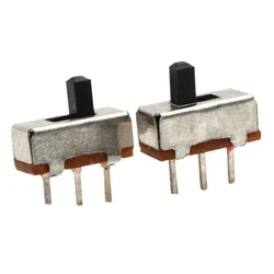 10pcs Flip switch three pin two speed small toy sliding switch vertical plug-in SS12D00 Flip switch patch handle 2/3/4/5/6mm